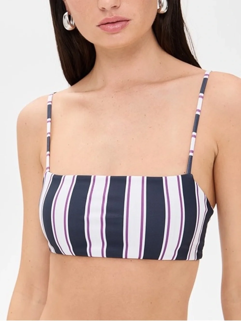 MIKOH ❤️‍🔥 KUMU 2 BIKINI TOP IN CABANA STRIPE NWT SIZE SMALL